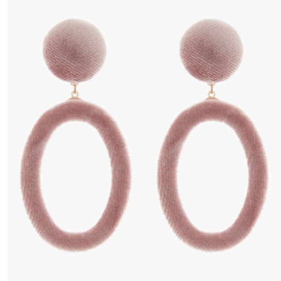 Tasha Velvet Oval Drop Earrings - Picture 1 of 7